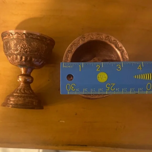 Elegant Copper Chalice Set